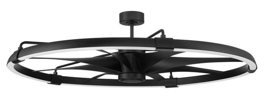 Craftmade Axel 52in. 8-Blade Indoor Smart LED Ceiling Fan LED Light Kit in Flat Black