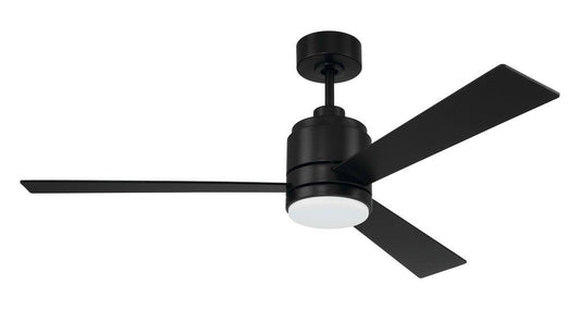 Craftmade McCoy 52in. 3-Blade Indoor LED Ceiling Fan in Flat Black