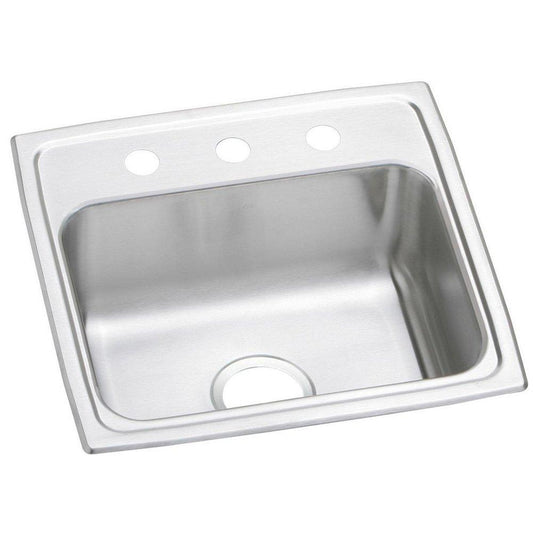 Elkay Celebrity® 19 in. Drop-in Stainless Steel Single Bowl Kitchen Sink in Brushed Satin