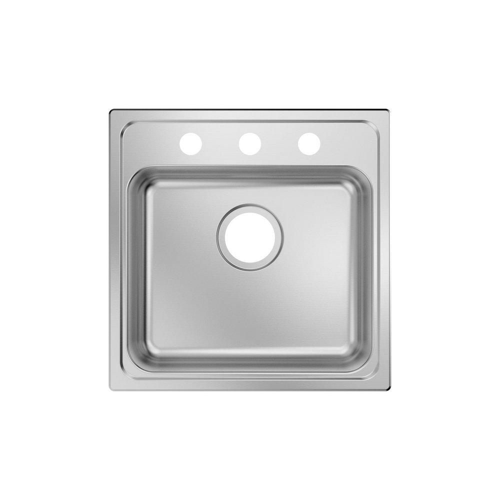 PROFLO® Bealeton 19 x 19 in. Stainless Steel Single Bowl Drop-in Kitchen Sink