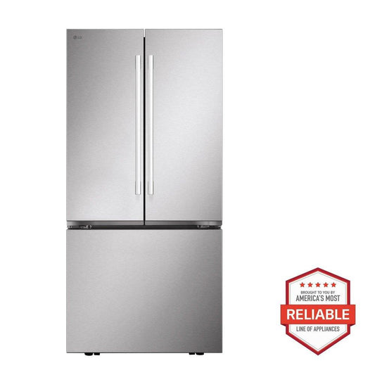 25 cu. ft. 3-Door French Door Refrigerator in Stainless Steel