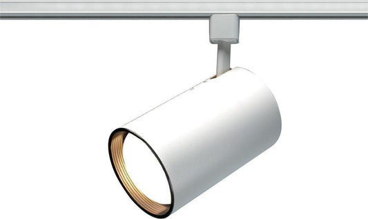 75W Track Light Head - R30 Straight Cylinder - White Finish