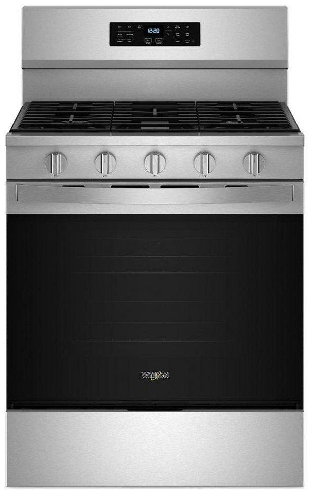 30 in. 4-Burner Gas Freeestanding Range with Air Cooking Technology in Fingerprint Resistant Stainless Steel