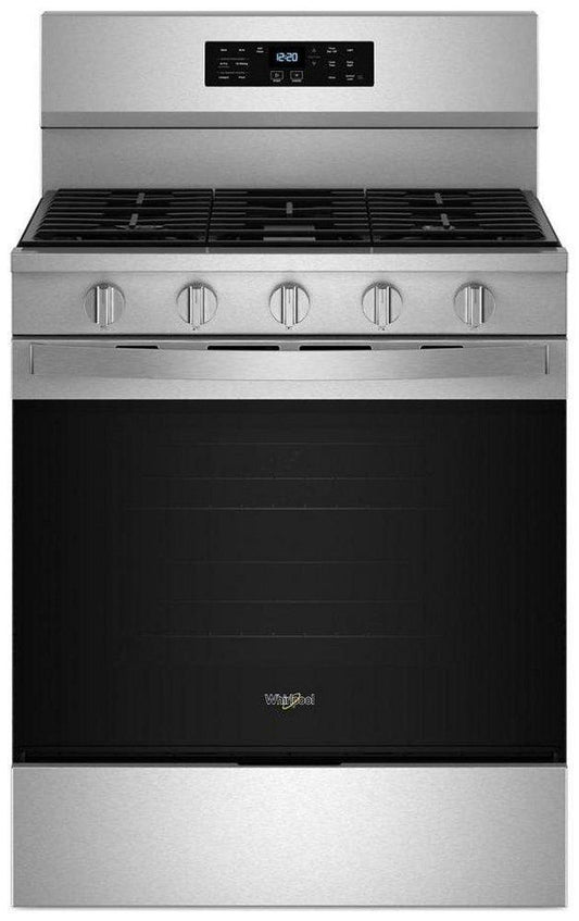 30 in. 4-Burner Gas Freeestanding Range with Air Cooking Technology in Fingerprint Resistant Stainless Steel