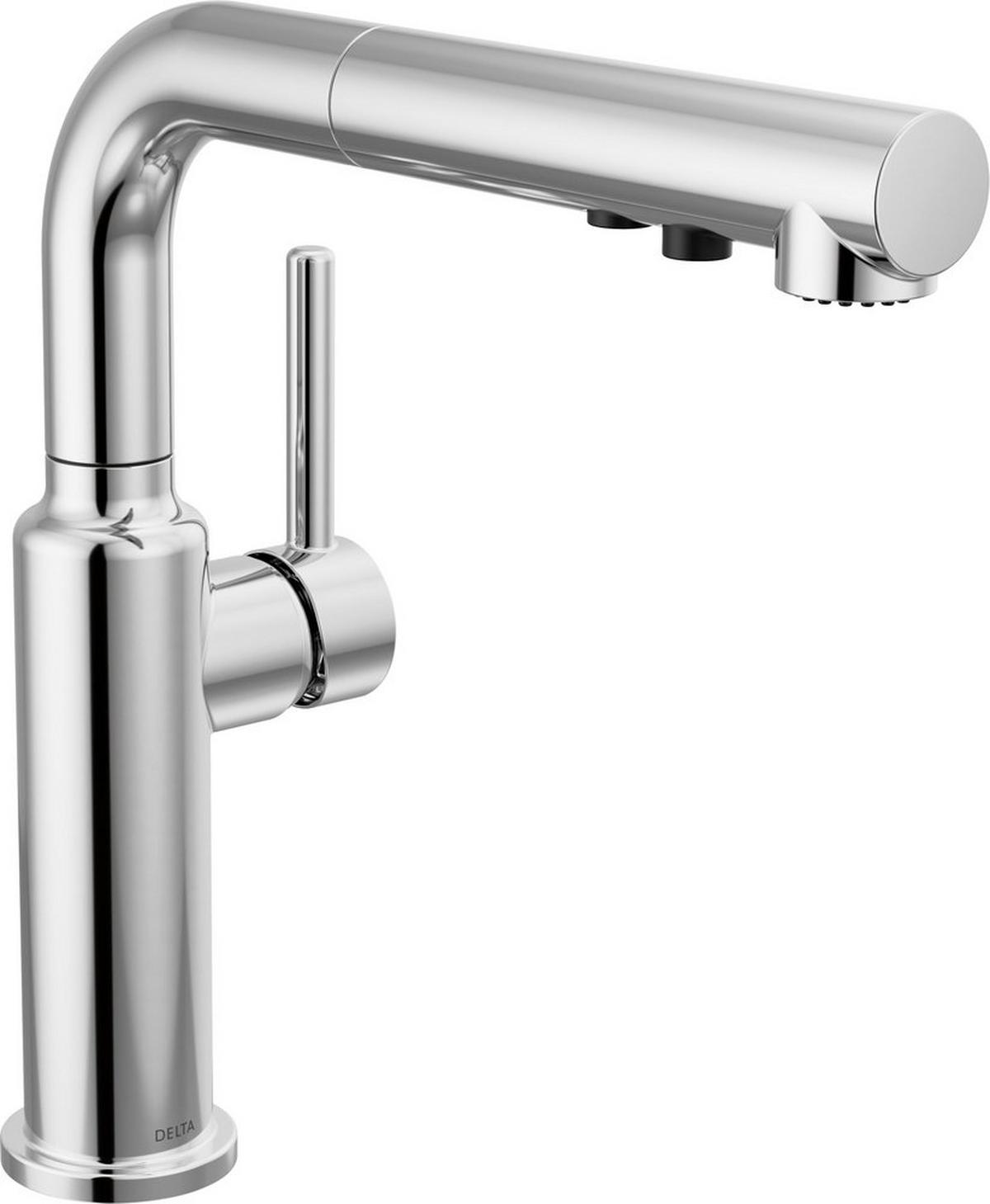 Delta Faucet Daneri Single Handle Pull Out Kitchen Faucet in Chrome