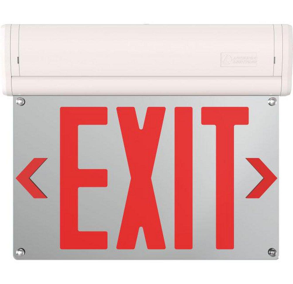 Lithonia Lighting Contractor Select™ Basics Edge-Lit LED 4in. Wide Red Letter Surface Mount Exit Light