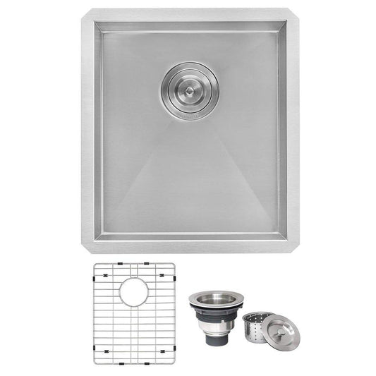 Ruvati Nesta 16 in. Undermount Stainless Steel Single Bowl Kitchen Sink