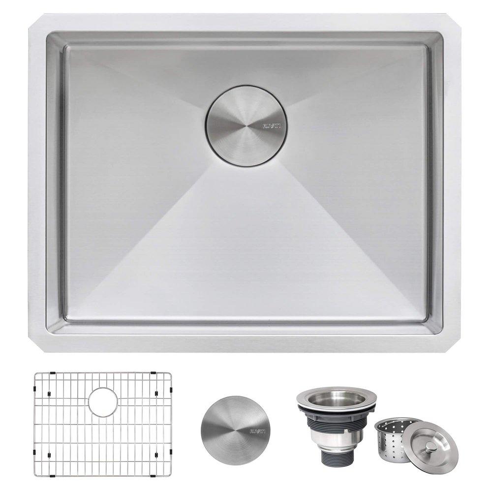 Ruvati Gravena 23 in. Undermount Stainless Steel Single Bowl Kitchen Sink