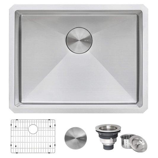 Ruvati Gravena 23 in. Undermount Stainless Steel Single Bowl Kitchen Sink