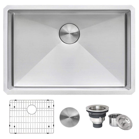 Ruvati Gravena 26 in. Undermount Stainless Steel Single Bowl Kitchen Sink