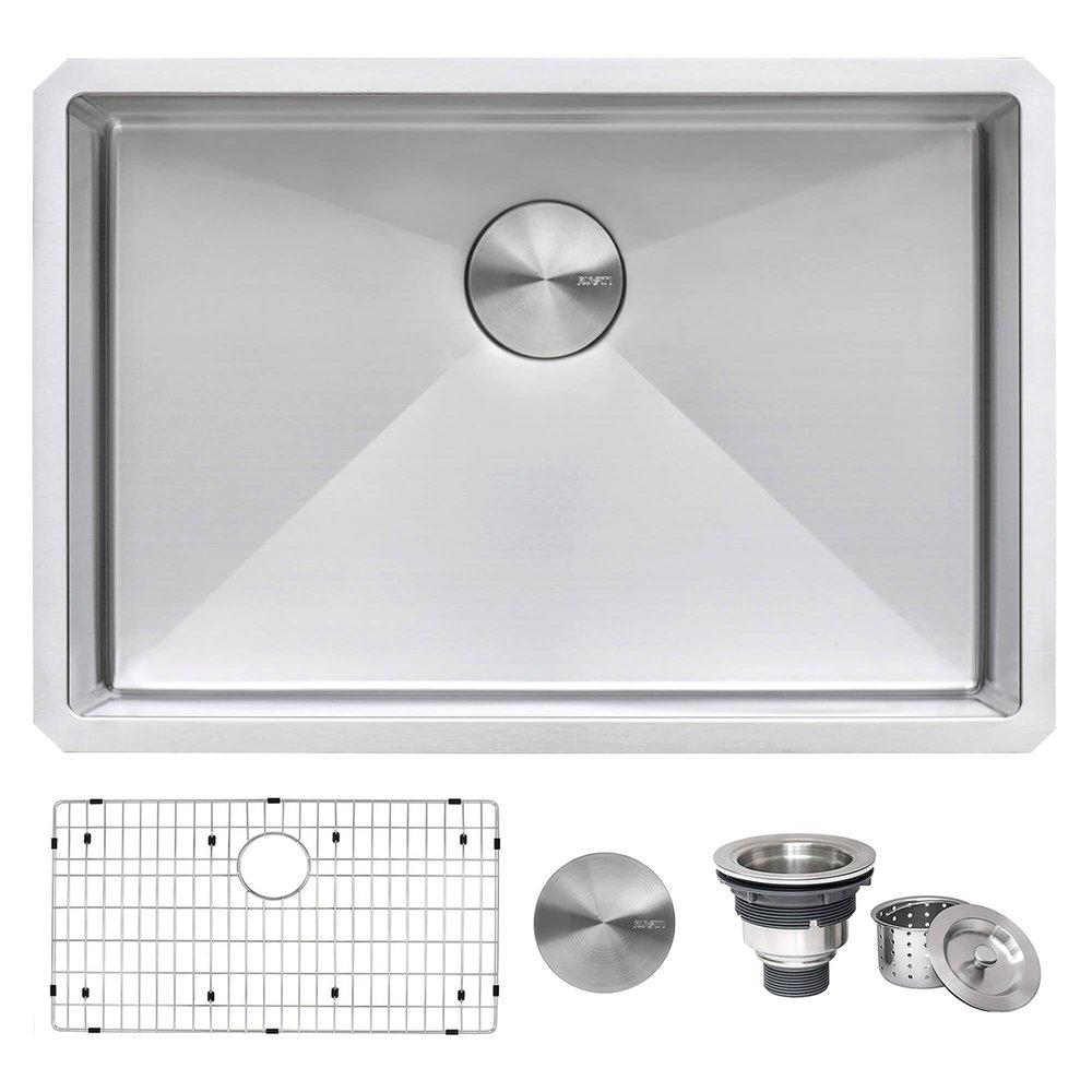 Ruvati Gravena 28 in. Undermount Stainless Steel Single Bowl Kitchen Sink