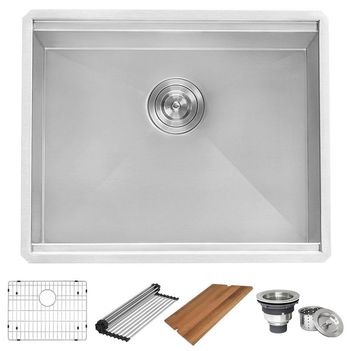 Ruvati Roma 23 in. Undermount Stainless Steel Single Bowl Kitchen Sink