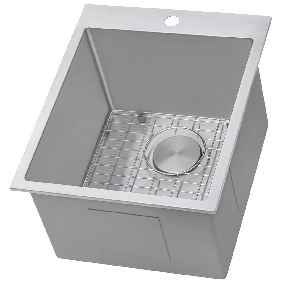 Ruvati Forma 18 in. Drop-in Stainless Steel Single Bowl Kitchen Sink