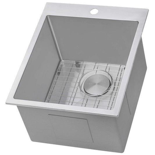 Ruvati Forma 18 in. Drop-in Stainless Steel Single Bowl Kitchen Sink