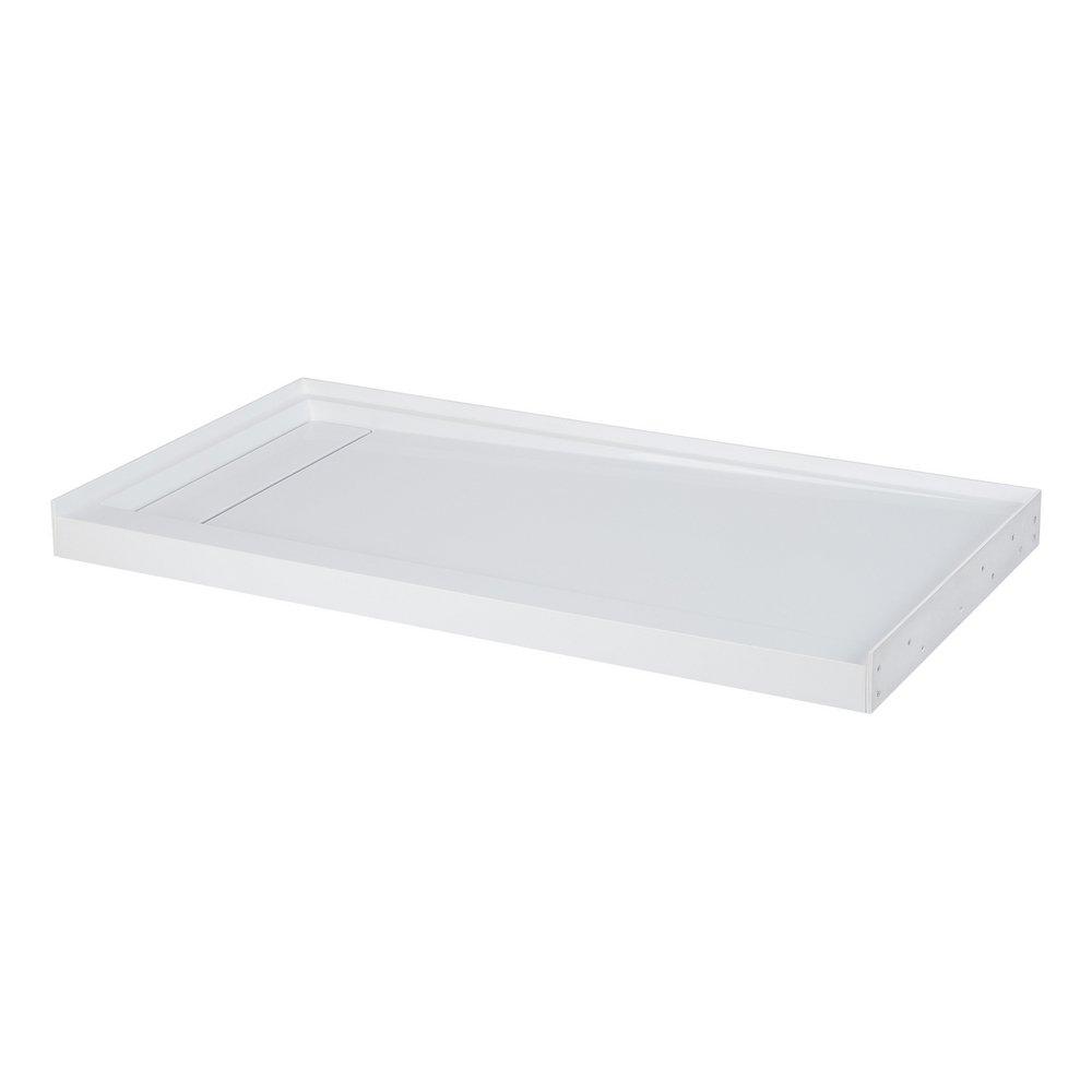 60 in. x 32 in. Shower Base with Right Drain in Glossy White
