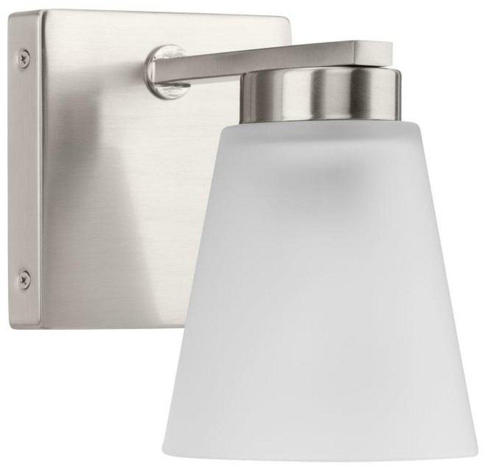 Progress Lighting Tanner 8in. Tall Bathroom Sconce in Brushed Nickel
