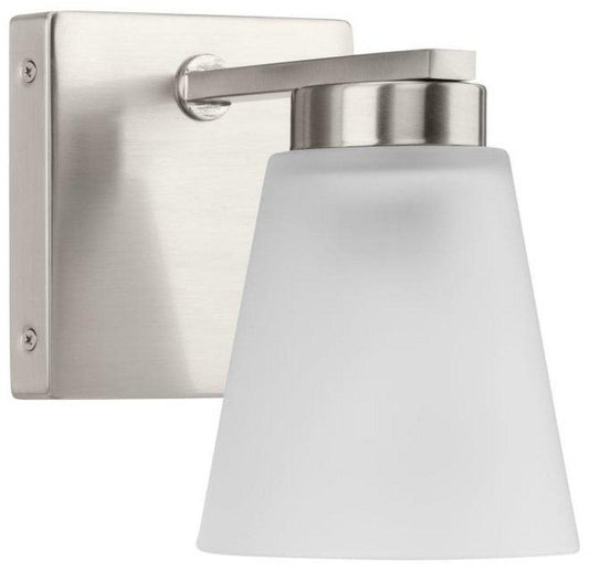 Progress Lighting Tanner 8in. Tall Bathroom Sconce in Brushed Nickel