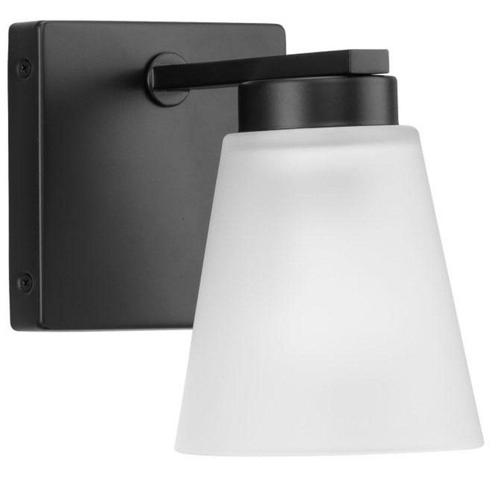 Progress Lighting Tanner 8in. Tall Bathroom Sconce in Matte Black
