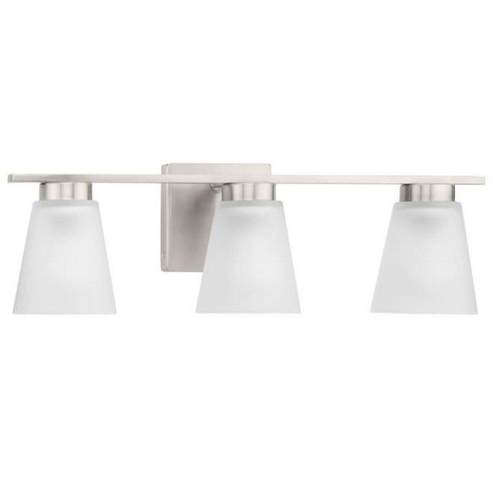 Progress Lighting Tanner 3-Light 22in. Wide Vanity -Light in Brushed Nickel