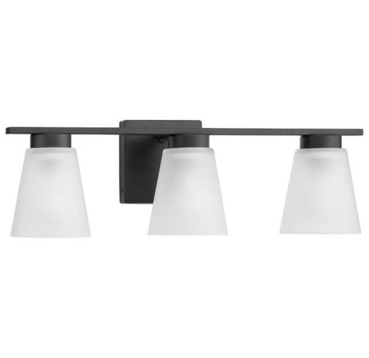 Progress Lighting Tanner 3-Light 22in. Wide Vanity -Light in Matte Black