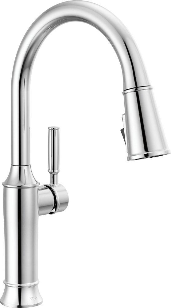 Delta Faucet Renaldi Single Handle Pull Down Kitchen Faucet in Arctic Stainless