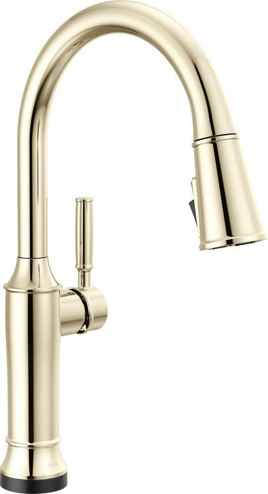 Delta Faucet Renaldi Single Handle Pull Down Touchless Kitchen Faucet in Arctic Stainless