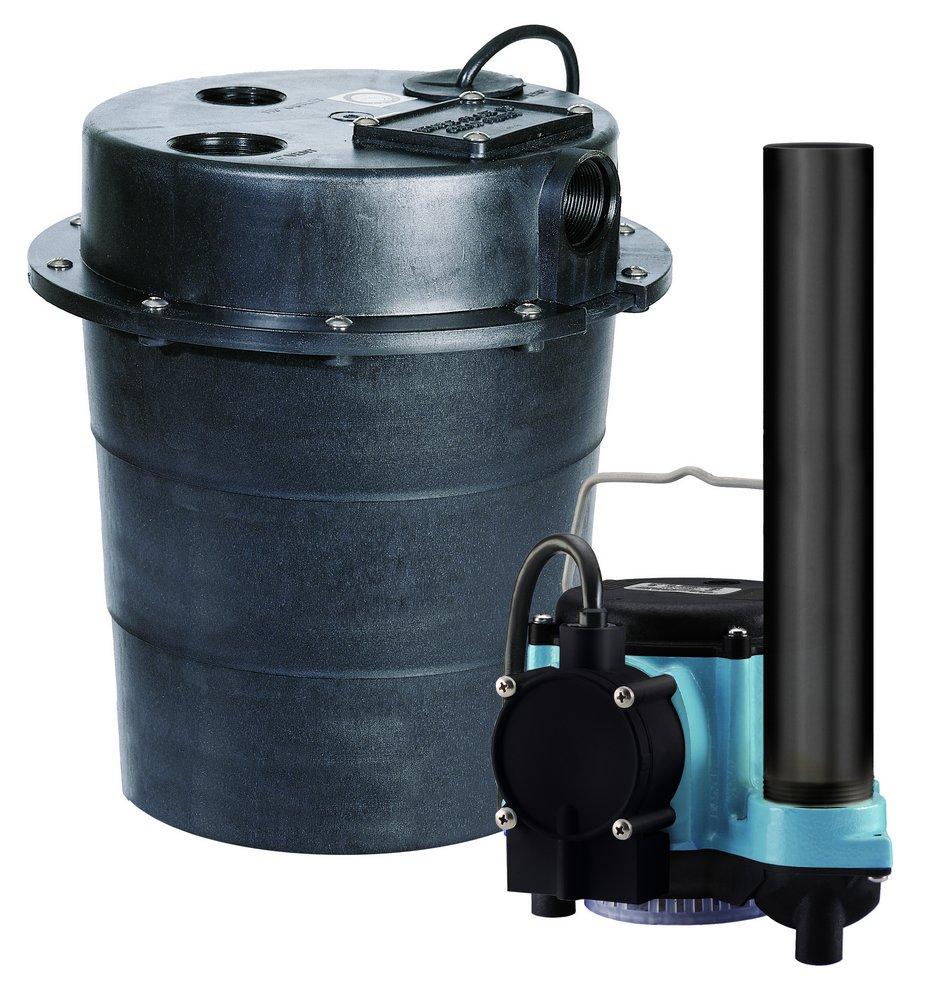 10 ft. 1/3 hp 115V Plastic Sewage Pump System