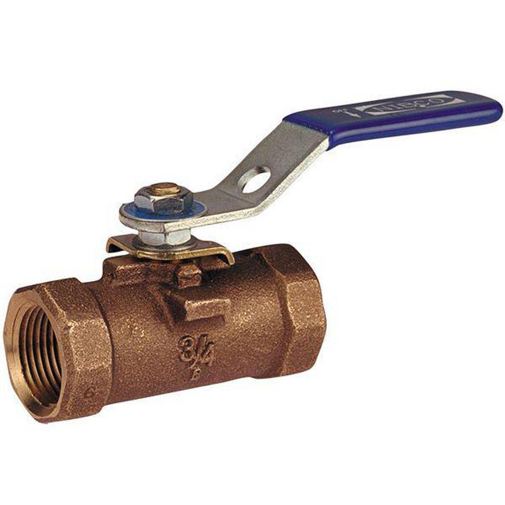 NIBCO T-560-BR-Y-20 1/2 in. DZR Bronze Reduced Port NPT 600# Ball Valve