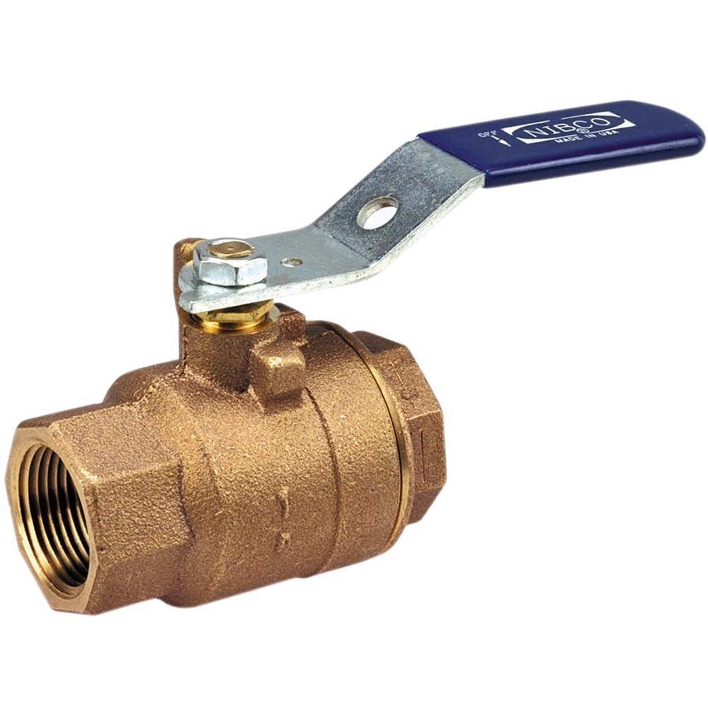 NIBCO T-585-70 1 in. DZR Cast Bronze Full Port NPT 600# Ball Valve