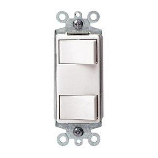 15A Combination Switch with Ground Screw Terminal in White