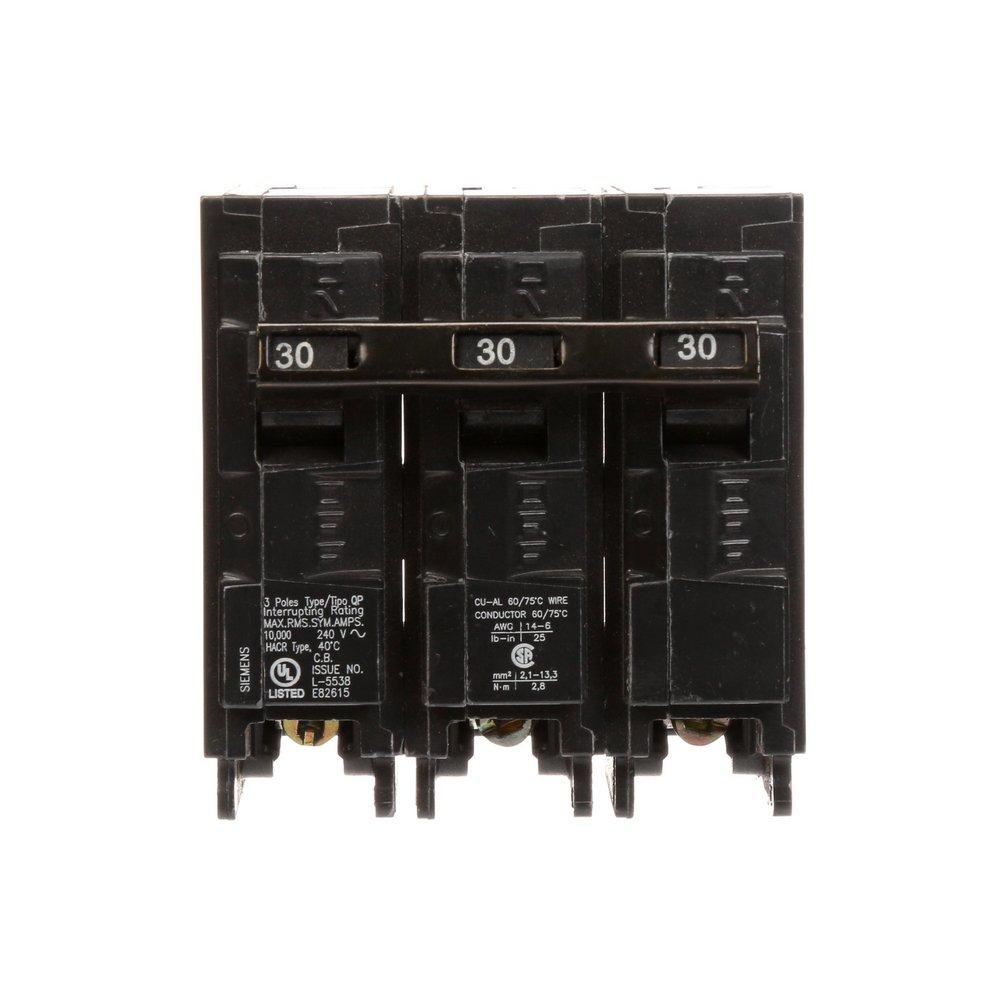 240V 30A 3-Pole Plug-In Circuit Breaker