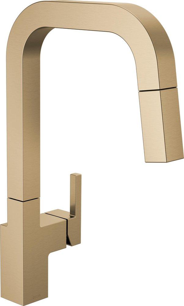 Delta Faucet Junction™ Single Handle Pull Down Kitchen Faucet in Champagne Bronze