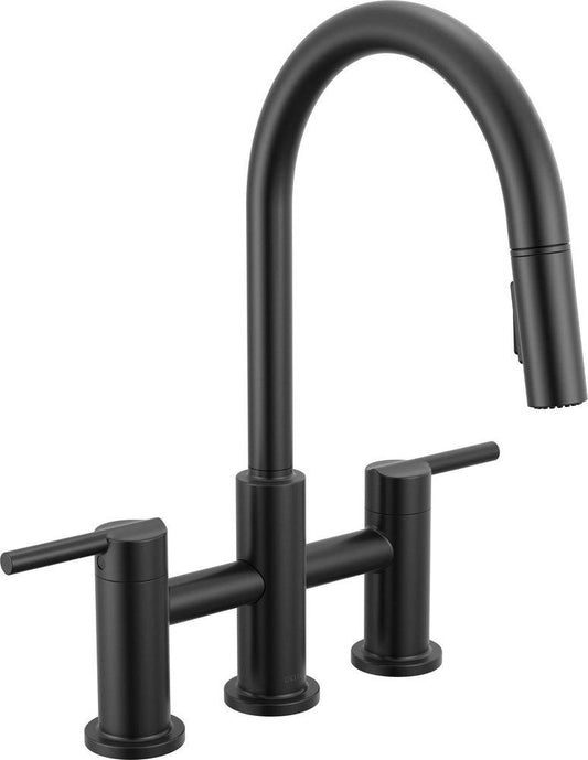 Delta Faucet Nicoli™ Single Handle Pull Down Kitchen Faucet in Matte Black