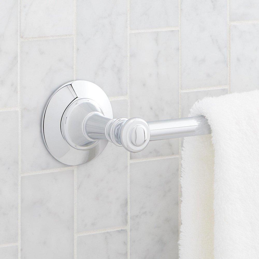 Signature Hardware Marceau 24 in. Towel Bar in Chrome