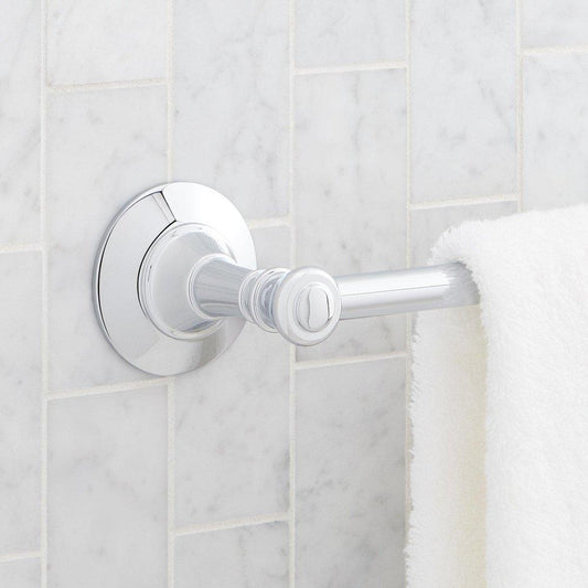 Signature Hardware Marceau 24 in. Towel Bar in Chrome