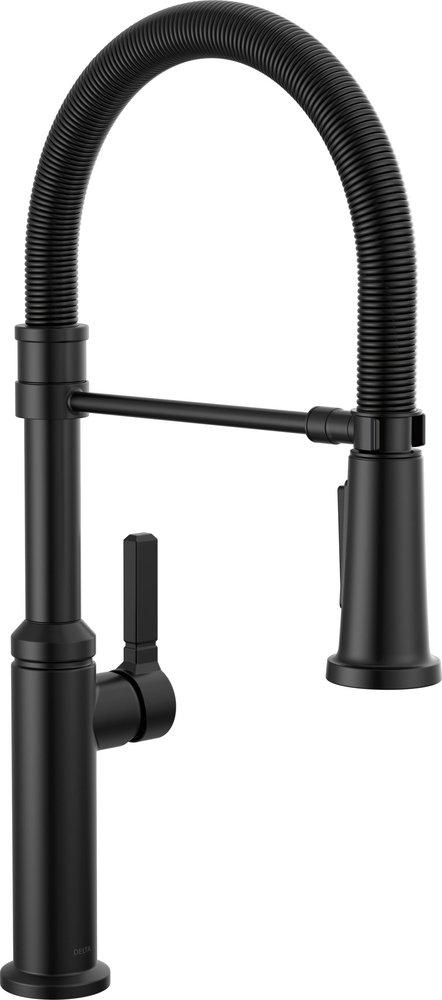 Delta Faucet Rhett™ Single Handle Pull Down Kitchen Faucet in Matte Black