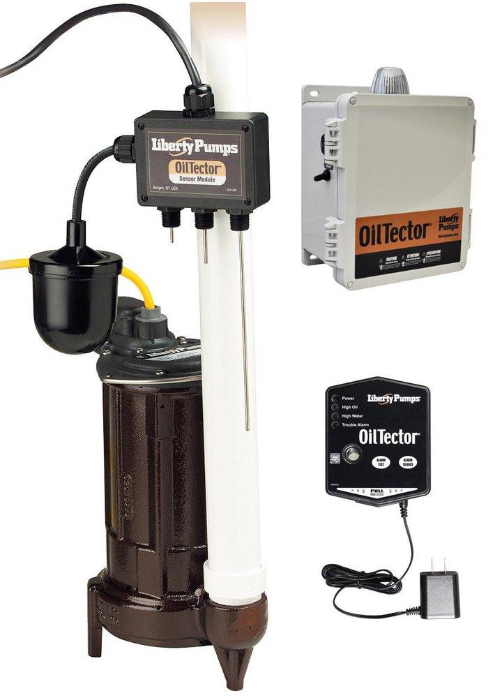 3/4 HP 115V Cast Iron Submersible Elevator Sump Pump with OilTector® Control & Alarm and 25 ft. Cord