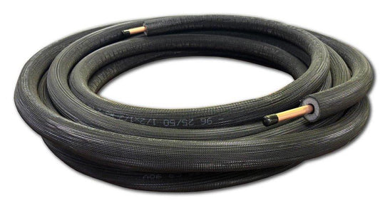 1/4 in. x 1/2 in. x 1/2 in. 50 ft. Black EZ-Rubber Mini-Split Line Set