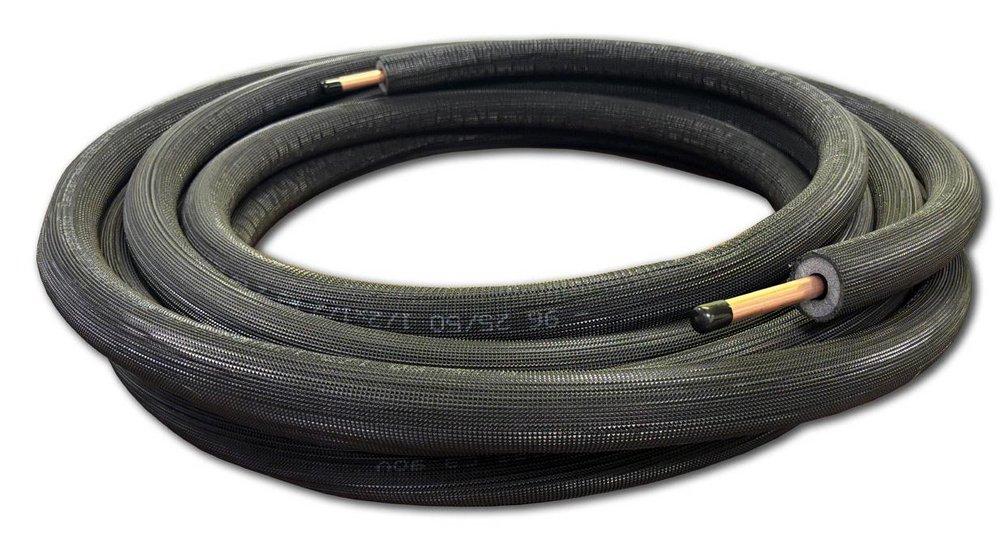 3/8 in. x 5/8 in. x 1/2 in. 50 ft. Black EZ-Rubber Mini-Split Line Set