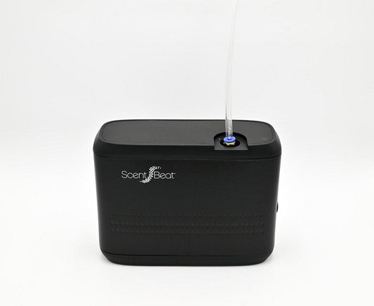 ScentBridge ScentBeat™ HVAC Bluetooth Scent Diffuser with Integrated HVAC Fan Switch in Black