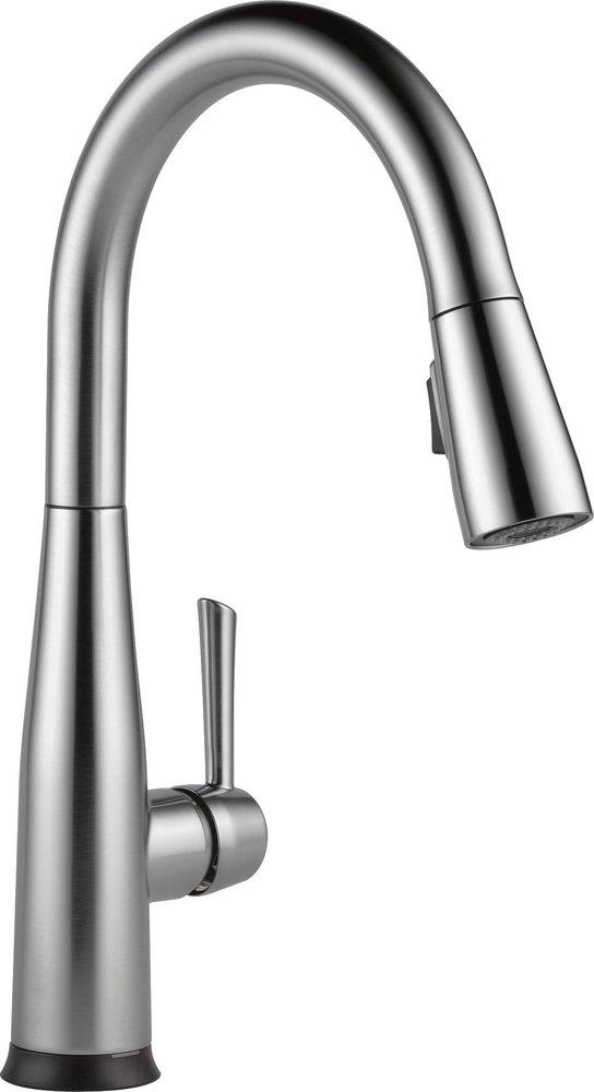 Delta Faucet Essa® Single Handle Pull Down Kitchen Faucet in Arctic Stainless