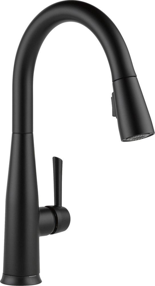 Delta Faucet Essa® Single Handle Pull Down Kitchen Faucet in Matte Black