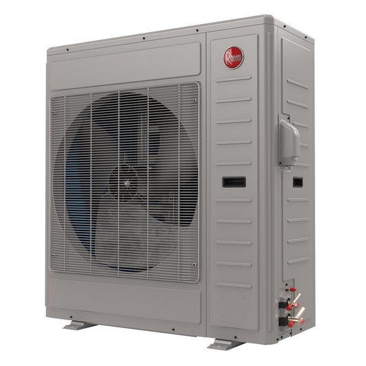Rheem Endeavor® Line Prestige® Series 3 Ton - Up to 19.0 SEER2/10.0 HSPF2 - Inverter Driven Variable Speed - Side-Discharge Heat Pump - R-454B - 208/230/1
