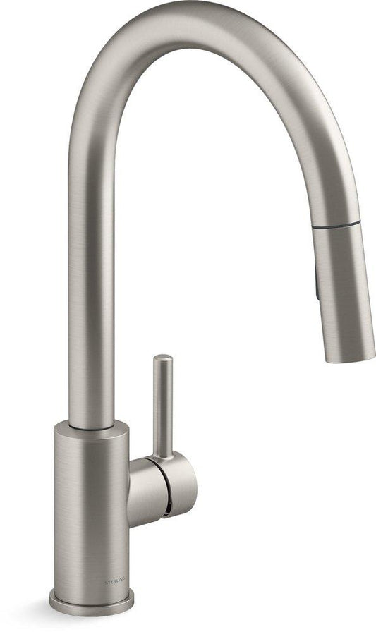 Sterling Traverse™ Single Handle Pull Down Kitchen Faucet in Vibrant Stainless