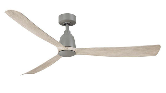 Fanimation Kute 60 60in. DC Ceiling Fan (6?Speed, Damp Rated) in Antique Graphite / Light Oak