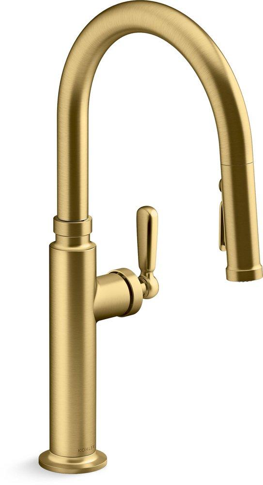 KOHLER Edalyn™ by Studio McGee Single Handle Pull Down Touchless Kitchen Faucet in Vibrant Polished Nickel
