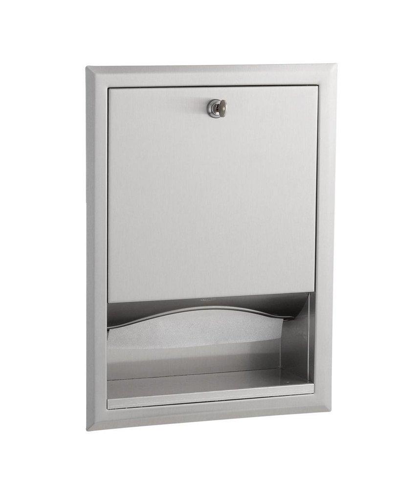 Wall Mount Paper Towel Dispenser in Satin Stainless Steel