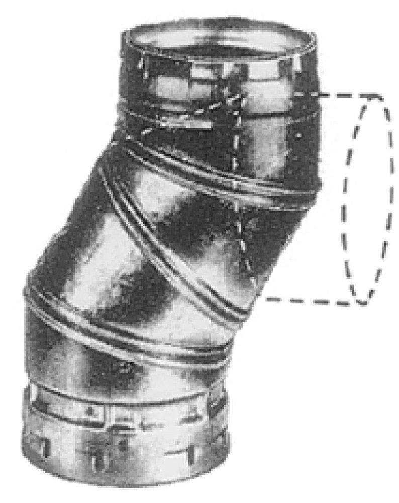 American Metal Products AmeriVent® 6 in. 28 ga 90 Degree Duct Elbow