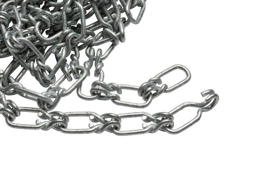 6-3/8 in. x 100 ft. Galvanized Locking Link Chain