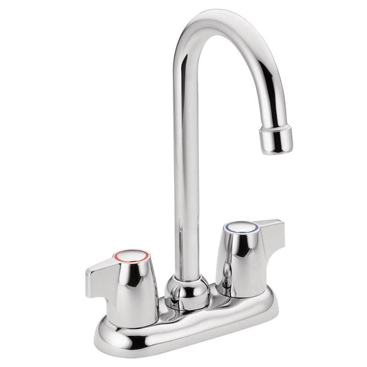 Moen Chateau® Two Handle Bar Faucet in Polished Chrome